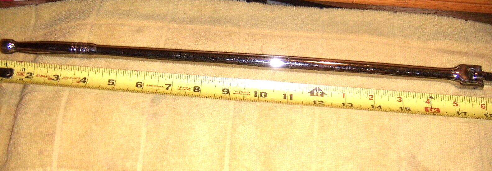 1 NEW HUSKY 18" RATCHET 3/8" DRIVE POLISHED CHROME BREAKER BAR eBay