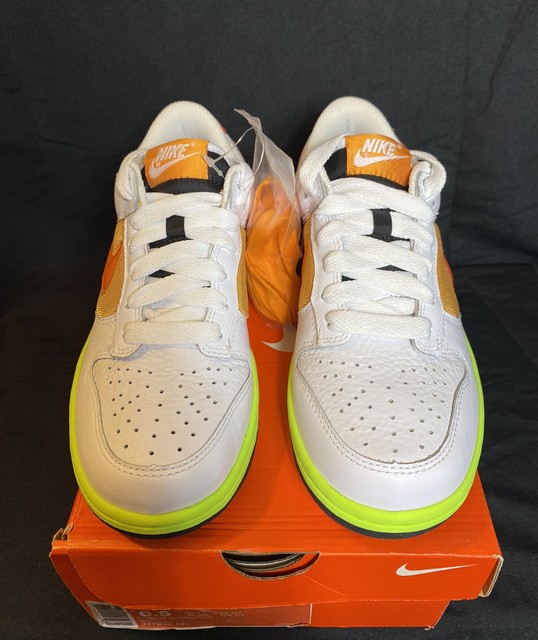 Nike Dunk Low DS Womens Sz 6.5 Gs Sz 5 White/Orange Blaze/Shock Orange/Neon | eBay