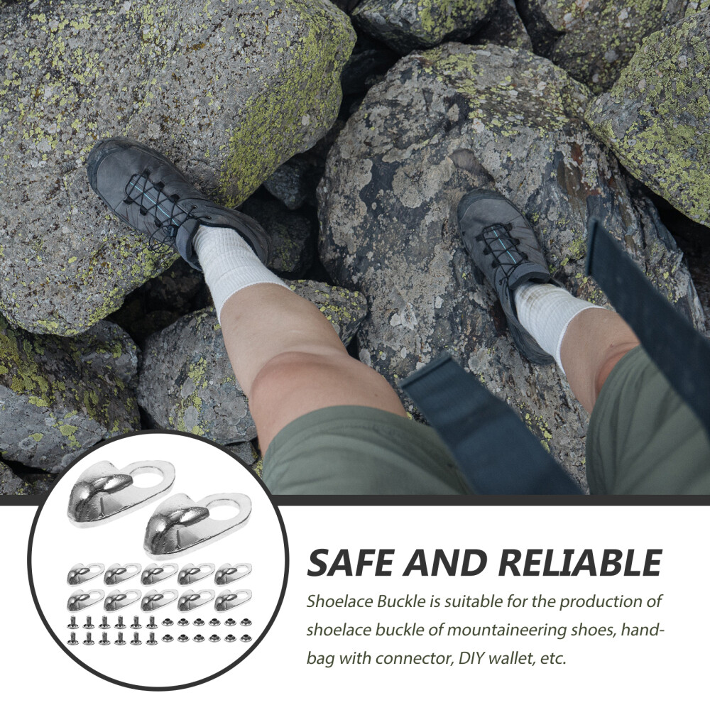 APL 12 pezzi fibbia per lacci in lega fibbia per scarpe fibbia per scarpe fai da te stivali forniture