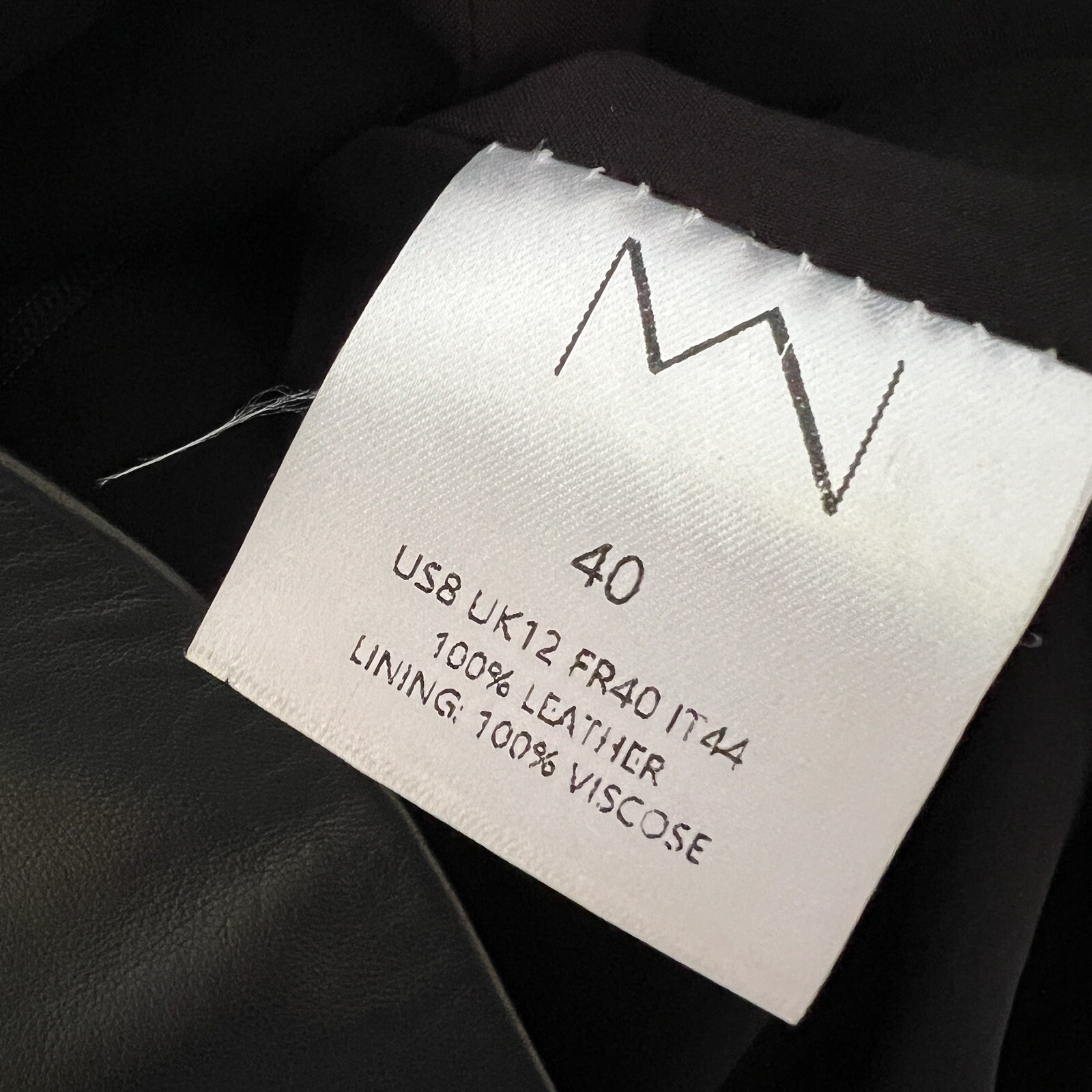 THE MANNEI Perth Leather One Shoulder Ruched Asymmetric Black Mini Dress Sz 40/M thumbnail 9