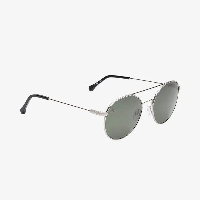 ELECTRIC VISUAL - Aviator Sunglasses Matte Silver Frame w Grey Lenses Brand NEW - Image 2 of 4