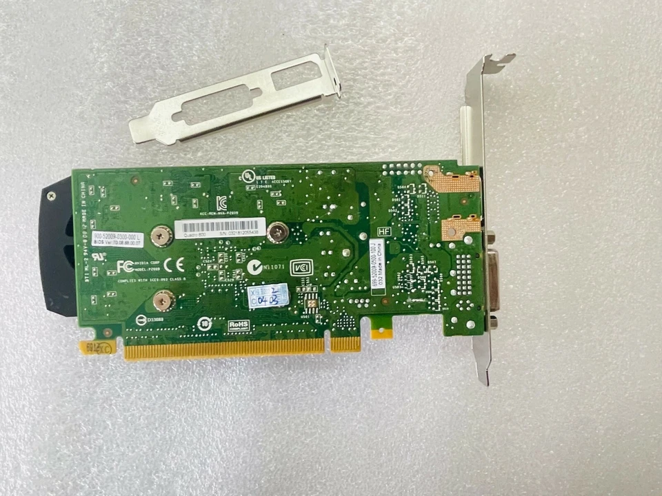 NVIDIA Quadro K600 1GB DDR3 128-bit PCI Express 2.0 x16 Graphics Card - Image 2 of 3