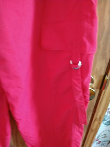 Love Tree Parachute Cargo Pants Kelly Hot Pink L Nylon cargo pants Pockets NEW - Picture 3 of 9