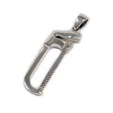 925 STERLING SILVER CARPENTER SAW TOOLS PENDANT BIKER GOTHIC ROCKABILLY GD-003B