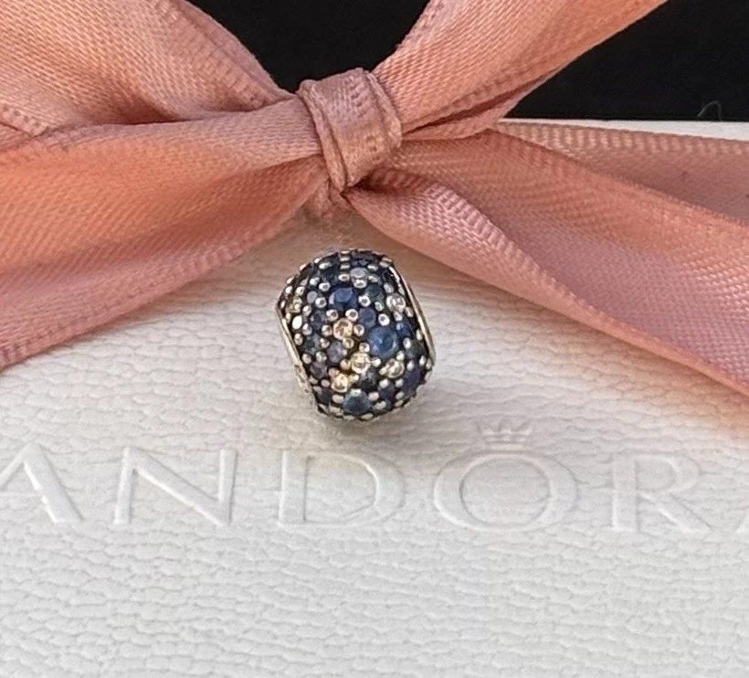 Original Pandora Pavé Charm „Meeresmosaik“ 925 Silber #791261MCZMX