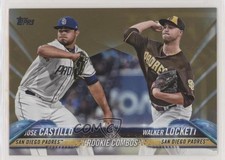 2018 Topps Update Rookie Combos Gold 609/2018 Jose Castillo Walker Lockett km4