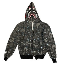 A Bathing Ape Hoodie Space Camo Fair Shape 21x19x22 Doesn  t Zip Up See Photos