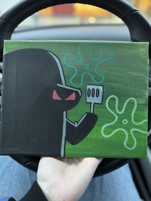 SpongeBob SquarePants Original Painting 10x8 Inches Hand Painted