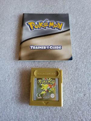 Pokemon Goldene Edition / Versione Oro Inkl. Trainers Guide Nintendo Game Boy 
