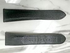 OEM CARTIER Tank Must / Solo XL Black Leather Watch Strap Band - 23mm / 18mm