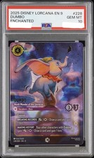 2025 DISNEY LORCANA EN 9-ENCHANTED DUMBO NINTH WONDER OF THE UNIVERSE PSA 10
