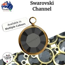 Swarovski Round Channels - 11mm - 1 Hole - 10pcs per pack