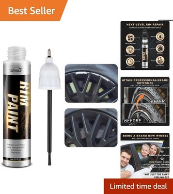 Fast-Drying Rim Scratch Repair Kit with Precision Pen - 0.4 Oz Gloss Finish