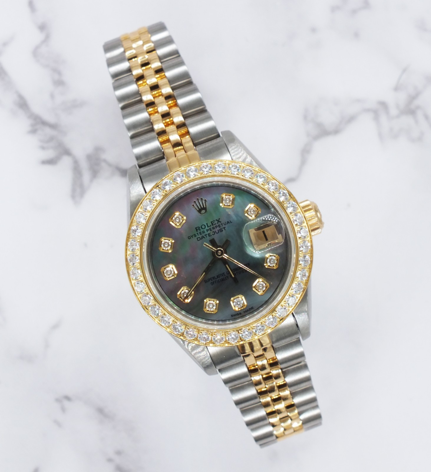 Rolex Datejust Tahitian MOP Diamond Bezel