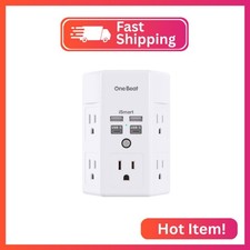 One Beat 1680J 3 Side Power Strip Multi Plug Expander, Surge Protector, 5 Outlet