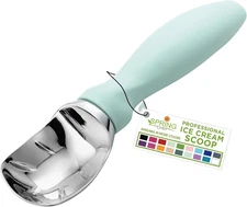 Heavy Duty Metal Ice Cream Scoop - Dishwasher Safe Ice Cream Scooper - Commercia