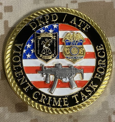 #ad ATF Violent Crime Task Force OVERWATCH HIDTA Atlanta Police Special Agent Coin $50.00