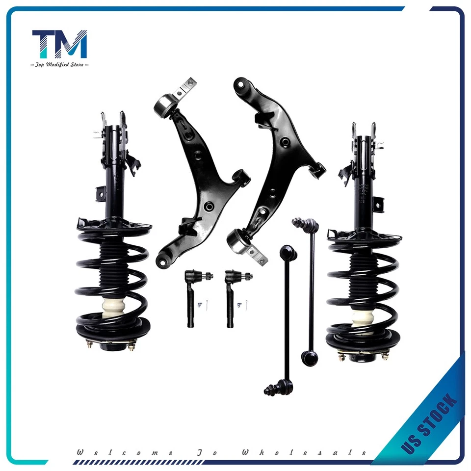 Front Strut w/ Coil Spring Assembly For 2004-2009 Nissan Quest & Suspension kits Foto 2 de 4