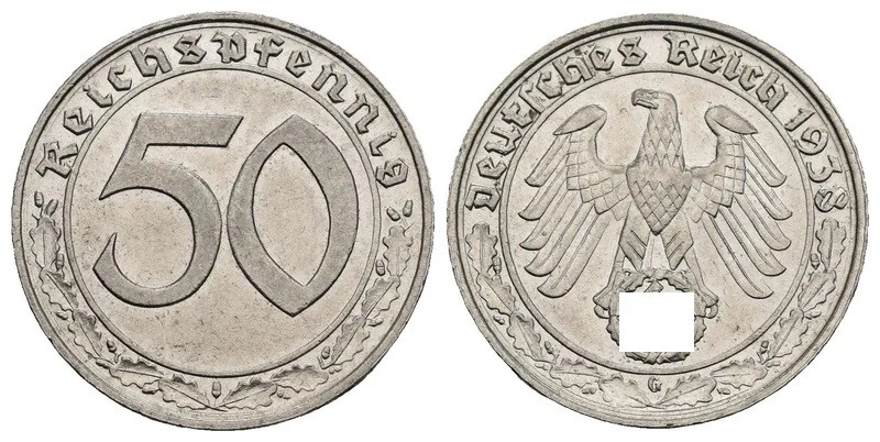 Deutschland - Deutsches Reich 50 Reichs-Pfennig 1938-1939 A-J verschiedene Jahrg - Bild 1 von 1