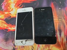 Lot Of 2 Old Apple Devices - iPhone 1 SE FOR PARTS Cracked