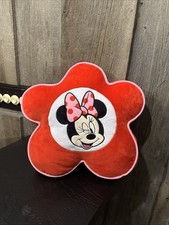 Disney Store Winking MINNIE MOUSE Large Red White PLUSH THROW PILLOW