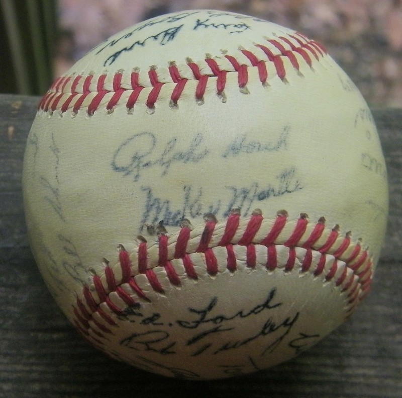 1961 New York YANKEES    Yankee Stadium baseball    MANTLE & MARIS      M&M Boys
