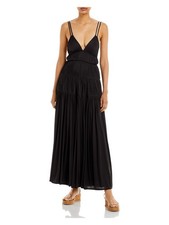 REBECCA TAYLOR Womens Black Lined Sleeveless Tea-Length Sheath Dress 00