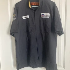 Chevrolet Auto Technician Mechanic Shirts Red Kap Tech Work Shirt Used Uniform L