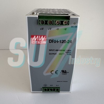 MEANWELL DRH-120-24 Switching Power Supply 300-500VAC 0.65A # 1pcs  New  In Box 