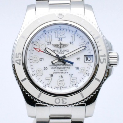 Breitling A17312D2 Superocean II 36mm White Automatic Box Papers Watch