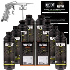 U-pol Raptor Tintable Spray-on Truck Bed Liner Spray Gun 8 Quarts
