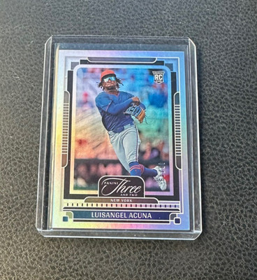 2025 Panini Three and Two Luisangel Acuna Rookie Holo Silver 48/49