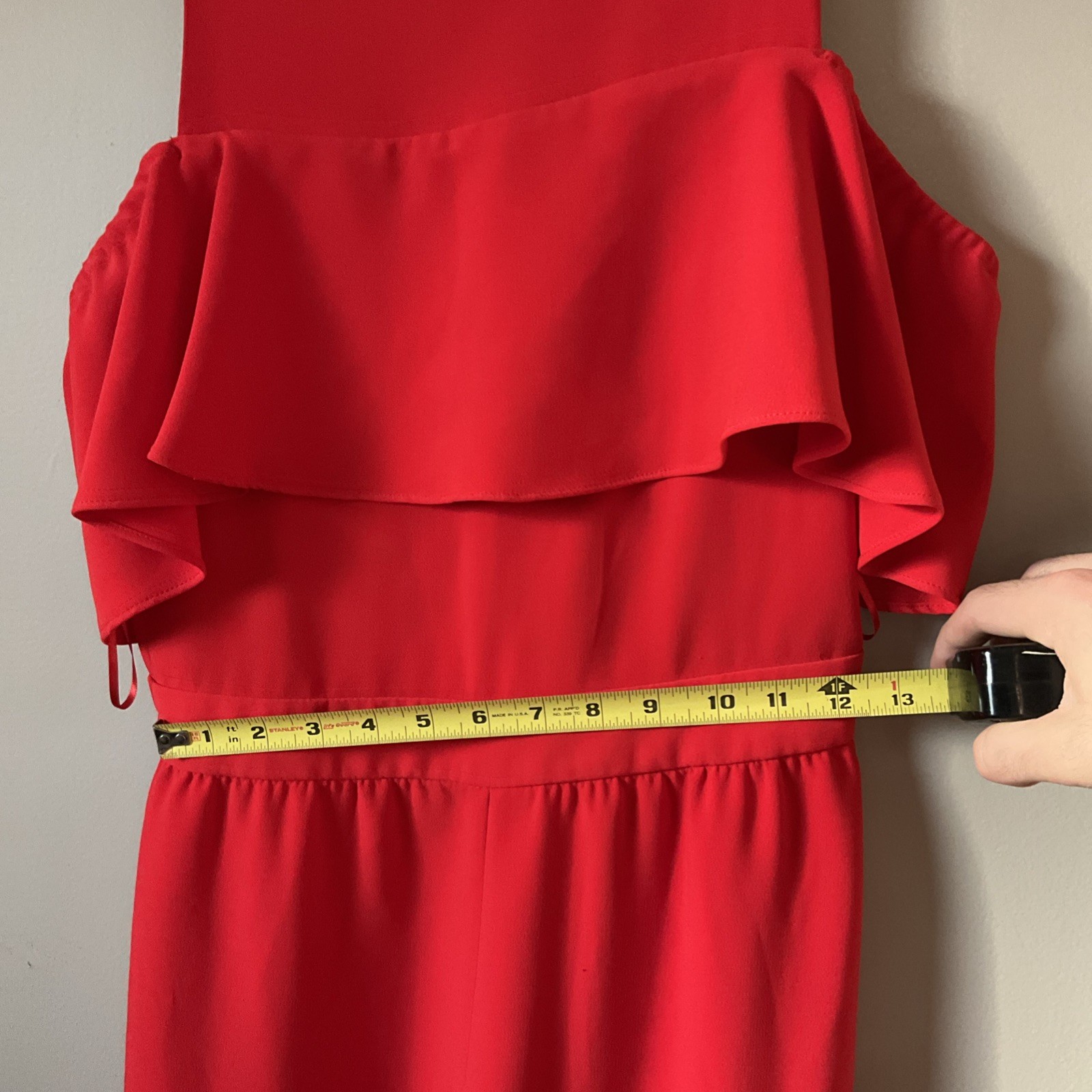 Zara Basic Collection Red Romper Size M Chinese N… - image 9