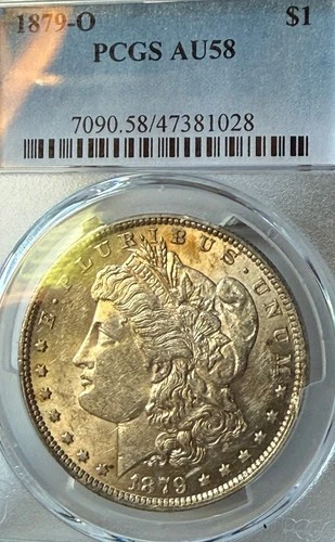 1879-O AU58 PCGS New Orleans Mint Morgan Silver Dollar