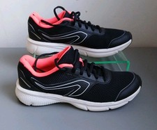 Women  Kalenji Trainers Uk 5 Run Cushion Black Corail  Lightweight 