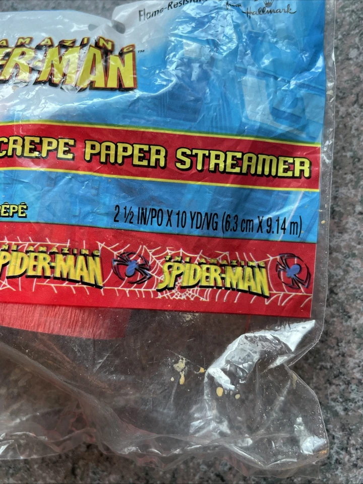 Spiderman Party Streamer - 2008 Party Express de Hallmark Deadstock  Foto 4 de 4