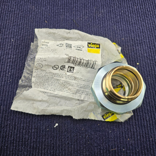 Viega 79170: Bronze Dielectric Union Adapter Fitting 1-1/4" x 1-1/4" P x FPT