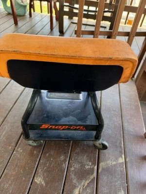 Snap-On Creeper Roller/Rolling Seat/Bench/Chair Orange/Steel