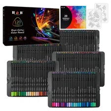 120-Color Colored Pencils Set Metallic colored Pencils Sketching Pencils Colo...