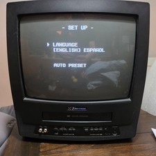 Emerson CRT TV VCR Combo 13" EWC1302 VHS - VCR DOES NOT WORK Retro Gaming NICE