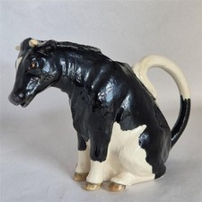 James Herriot  Black & White  Fresian Cow  Milk Jug  / Creamer Border fine Arts