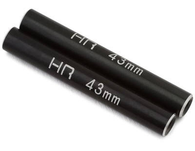 Hot Racing Aluminum Standoff Post Link 6x43mm w/ M3 Threads, Black 2pcs RCL64301