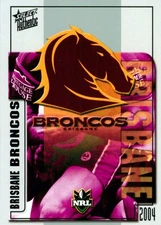 2004 Brisbane Broncos NRL Select Authentic Card - Club Logo