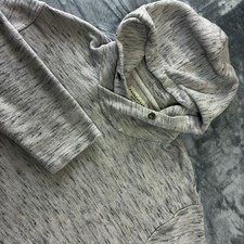 American Eagle Outfitters Knit Hoodie Size Large Gray Cozy Beach Coverup Pouch
