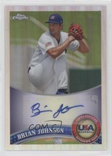 2011 Topps Chrome Refractor /199 Brian Johnson #USABB8 Auto 0c2