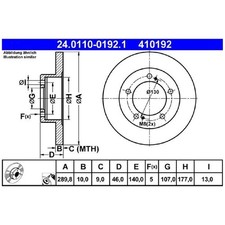 2x Bremsscheibe vorne für Suzuki Samurai SJ SJ410 OS SJ413 Super ED | 109879