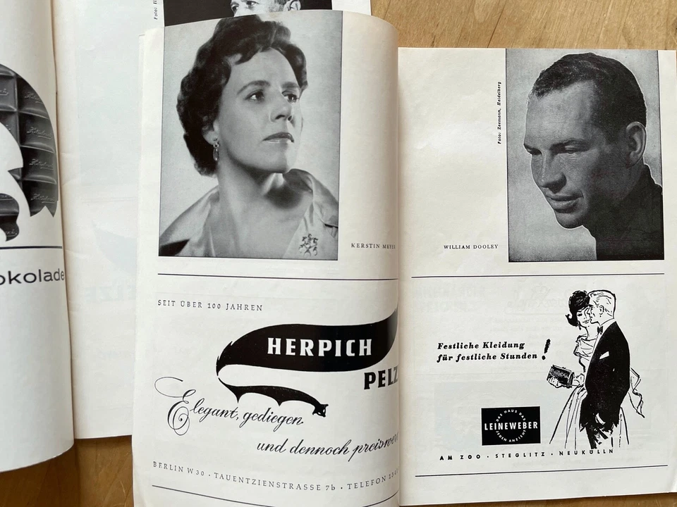 2x Programmhefte Deutsche Oper Berlin Spielzeit 1962/63 Bour Hollereiser Musik  - Bild 3 von 4