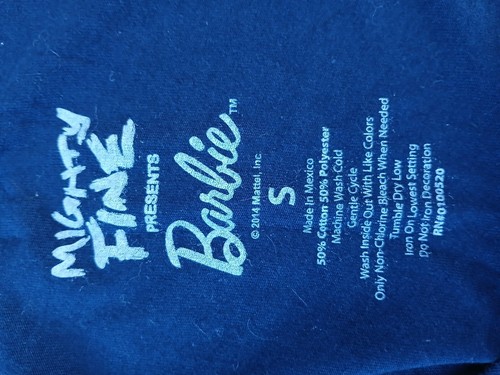 Mighty Fine Brand 2014 Barbie dunkelblau Blumen Tank Top Größe Small - Bild 2 von 5