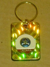 VINTAGE LATE 1960s EARLY 1970s NOS PRISMATIC YAMAHA MOTORCYCLE PLASTIC KEY FOB