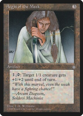 1 x Aegis of the Meek - Ice Age - LP - MTG - EOF